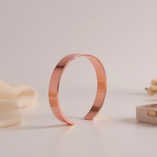 Elegant Rose Gold-plated Open Cuff Bracelet Kada (1 Pc)