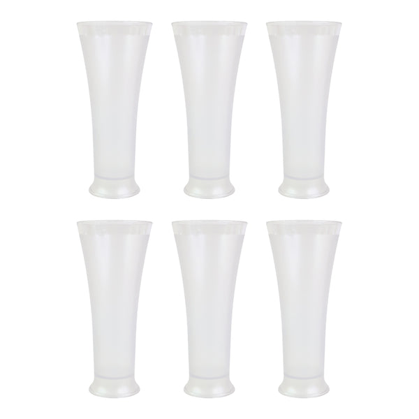 Supermom Plastic Faluda Matt Glass Set (300ml  6 Pc)